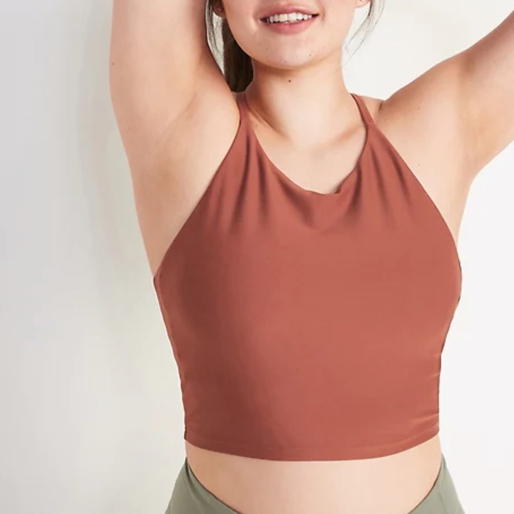 Old navy active orange bra top